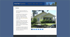 Desktop Screenshot of homeparkproperties.com