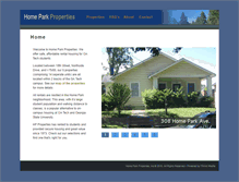 Tablet Screenshot of homeparkproperties.com
